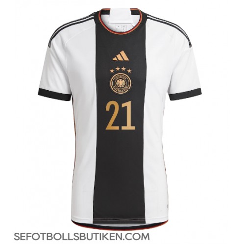 Tyskland Ilkay Gundogan #21 Replika Hemma matchkläder VM 2022 Korta ärmar